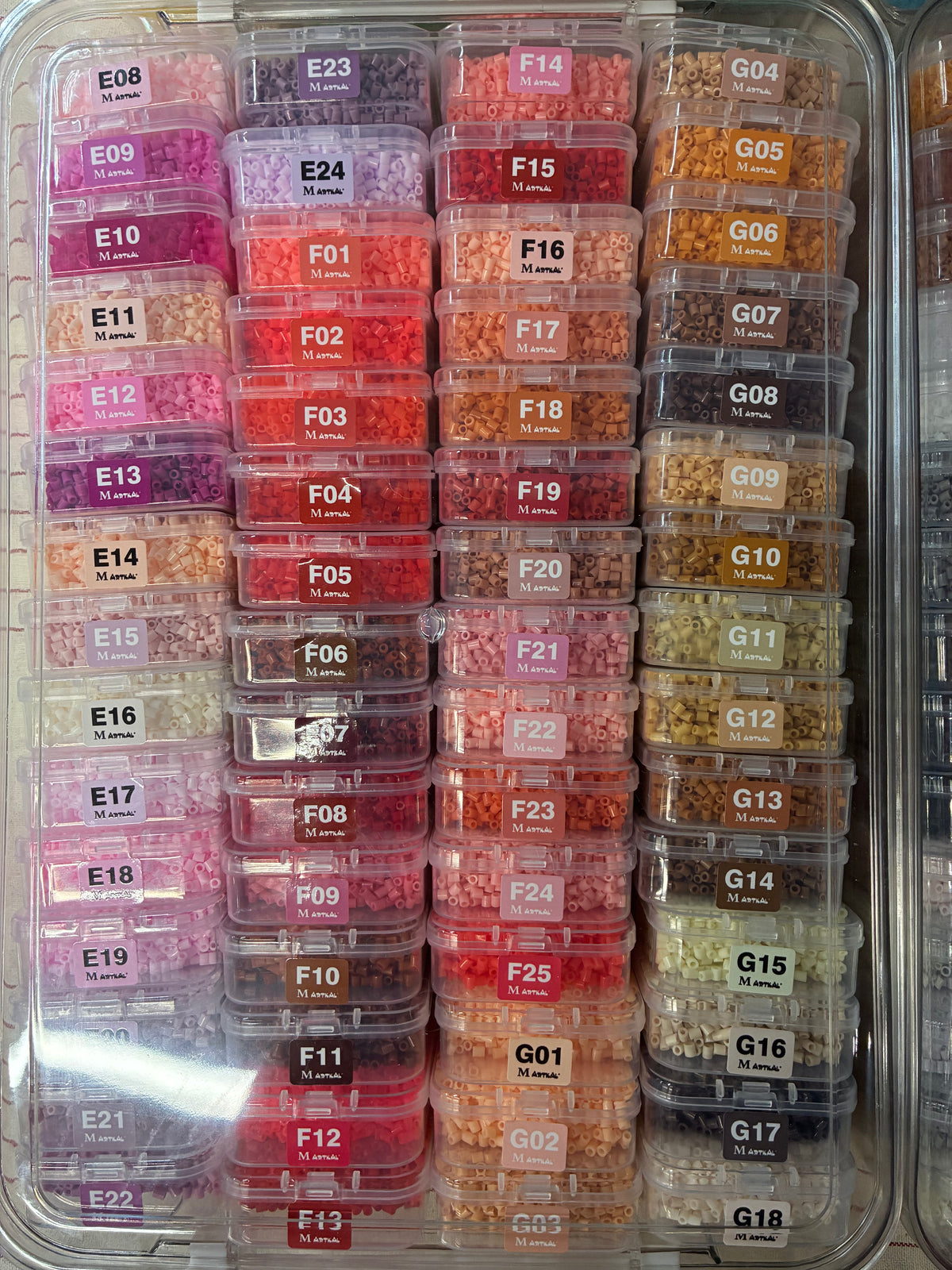 Coffret intégral de perles à repasser 2,6 mm en boîtes – 221 couleurs MARD + 11 outils