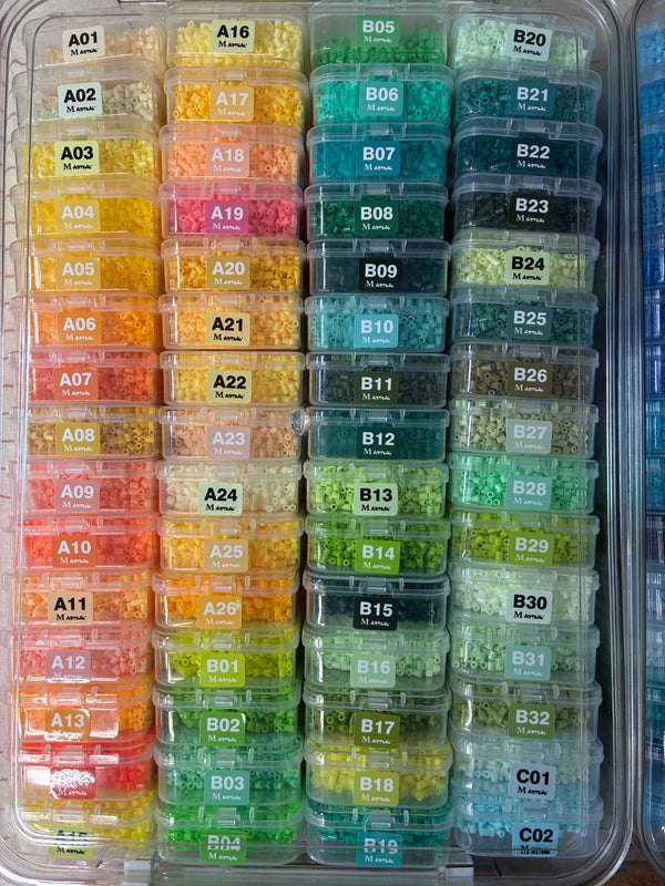 Coffret intégral de perles à repasser 2,6 mm en boîtes – 221 couleurs MARD + 11 outils
