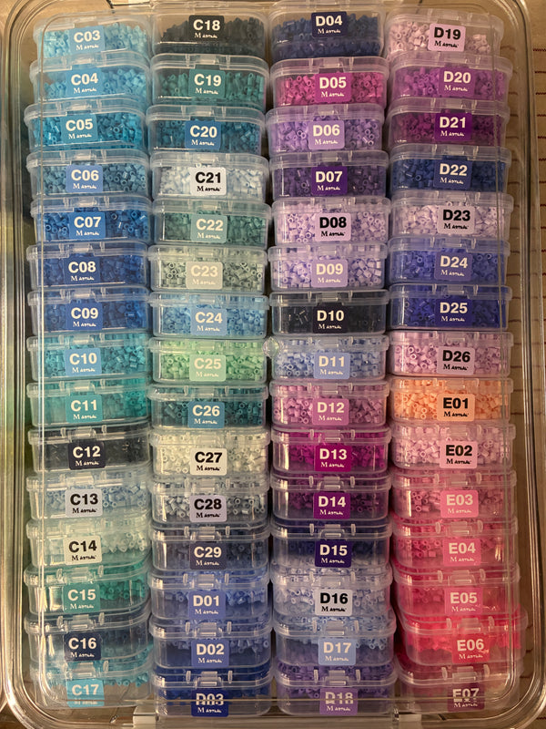 Coffret intégral de perles à repasser 2,6 mm en boîtes – 221 couleurs MARD + 11 outils