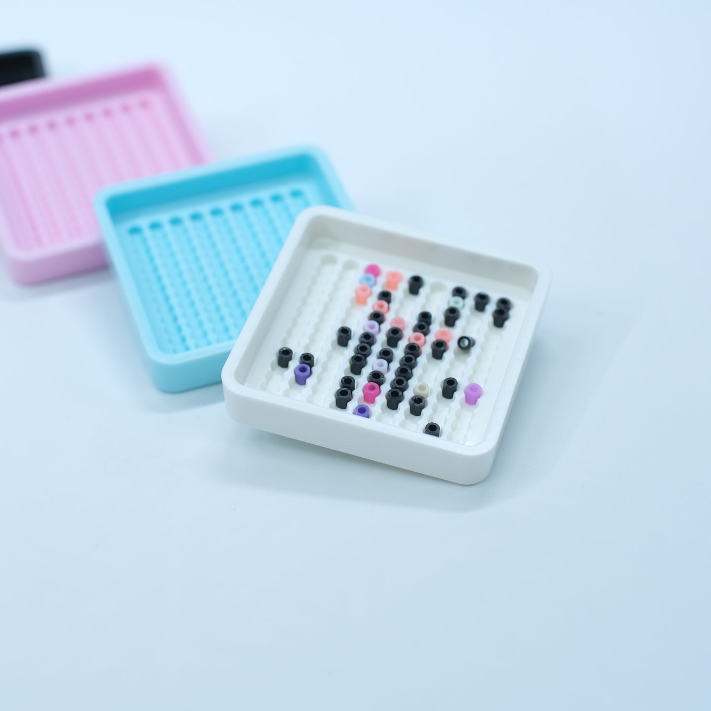 Plateau à perles debout · perles à repasser 2,6 mm · lot de 2