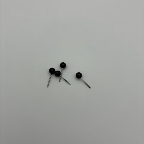 4mm 黑色塑料针眼，带金属针脚，羊毛毡用